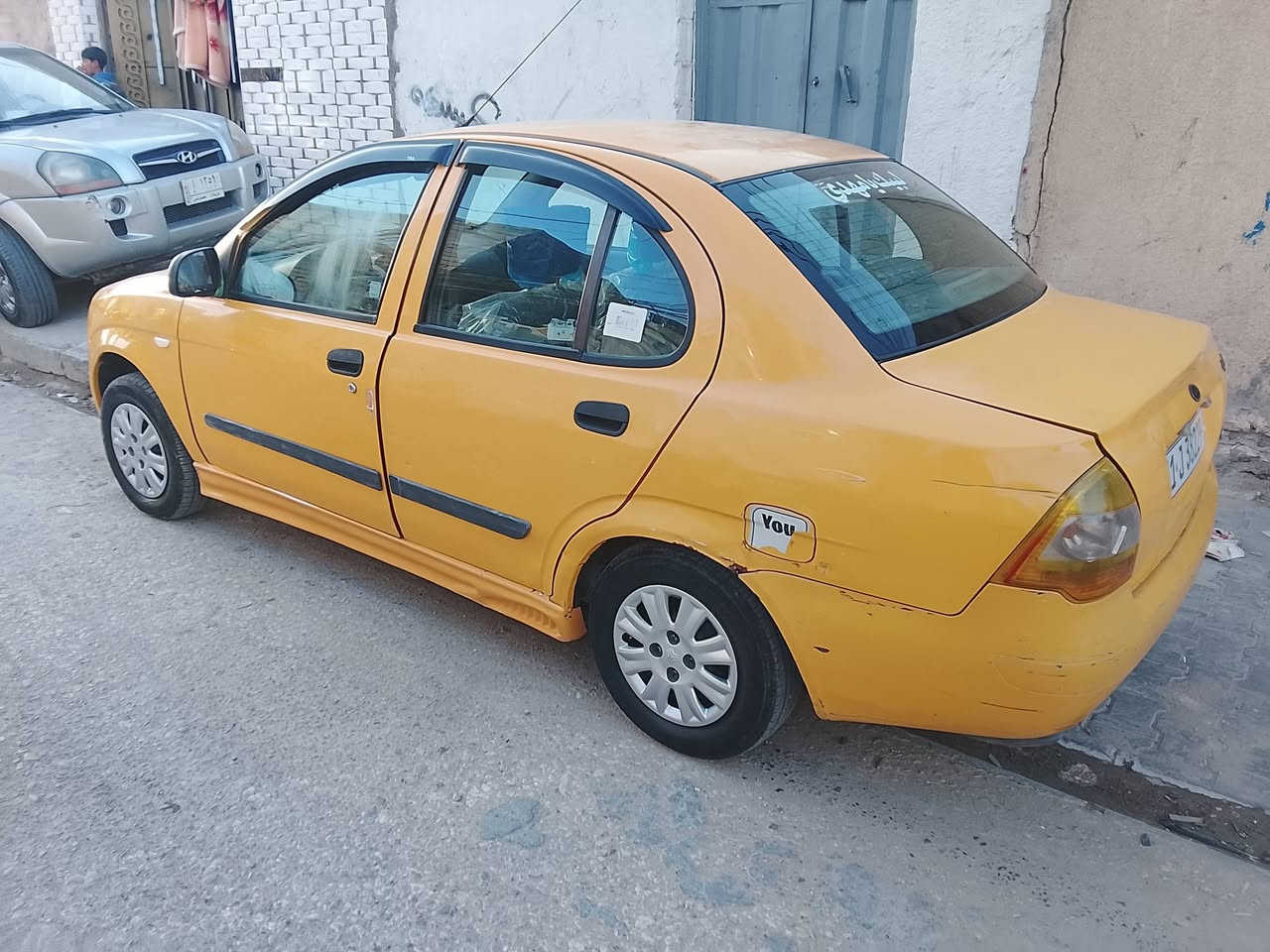 سلام عليكم طيبه موديل 15 بيه رشات صبغ بدون دواخل محرك وكير وحداديه وتخم تاير وشواصي  جدد مصفره هيه وغرامات رقم نكليزي بسمي مكان كربلاء سعره 27.   ***********
