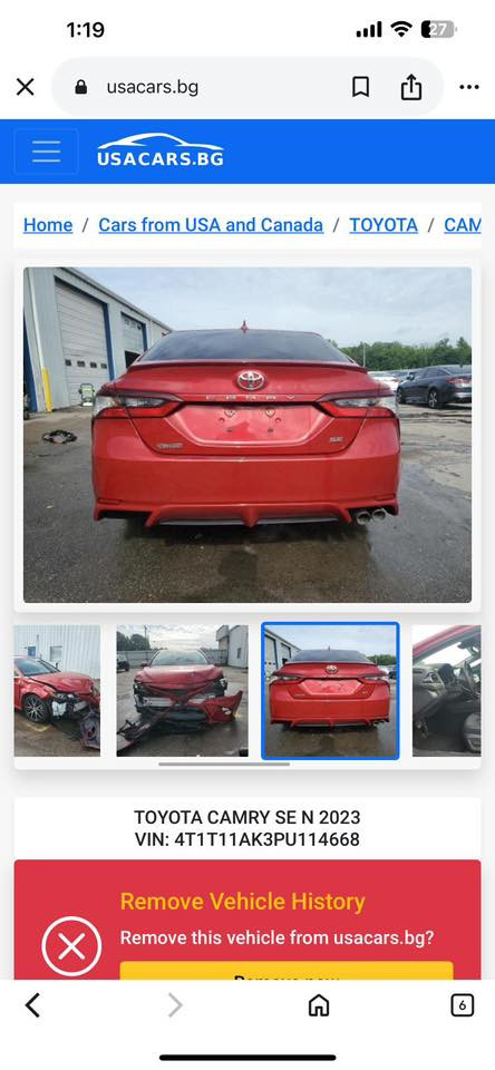 كامري ٢٣   Se ماشيه ٨٧  كيلو  حادث مثل  مموضح   بالصور السونار  موجود السياره جايه من امريكا ماشيه  ٨٠ كيلو  اهنا  ماشيه ٧ الف   بصمه  فتحه  موصفات السياره     رقم اربيل  بسمي  السعر  ٢١٥           الاستفسار   ***********
