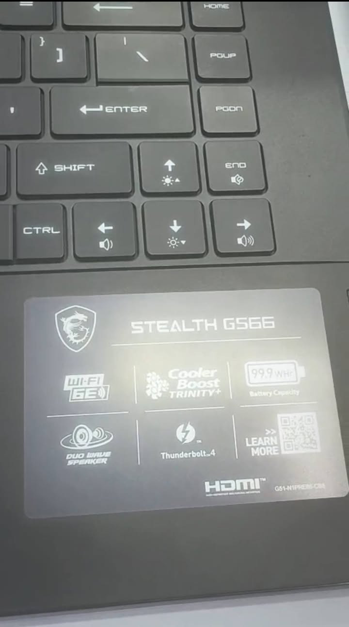 MSI GS 66 sealte
المعالج: Intel Core i7 (جيل 12) 12700H
 كرت الشاشة:  8GB NVIDIA RTX 3070 Ti (أداء قوي للألعاب والتصميم)
الرام: 16GB DDR5 (سريع جداً وقابل للتطوير)
 التخزين: 512GB SSD M.2 
الشاشة: Full HD بحجم 15.6 إنج
 معدل التحديث: 240Hz (ممتاز للألعاب السريعة)
كيبورد ضوئي steel series 
ضمان شهر 
الجهاز سعره مليون و 400 
موقع أربيل توصيل موجود


**إذا كنت صاحب هذا الإعلان وتريد حذفه لأي سبب، رجاءا أرسل رسالة إلى الدعم الفني**