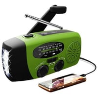 راديو طوارئ • شحن شمسي • بنك طاقة ٢٠٠٠مللي