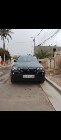 عندي بي ام x3 موديل 2010 وارد يابان حجم 30 n52 6سلندر قبع أسود محرك جد...