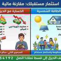 منظومة شمسية • تقسيط مريح • كهرباء ٢٤ ساعة