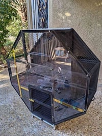 قفص بيئة للبيع الواجهة من الزجاج البلاستك غير قابل للكسر و لا يتأثر با...