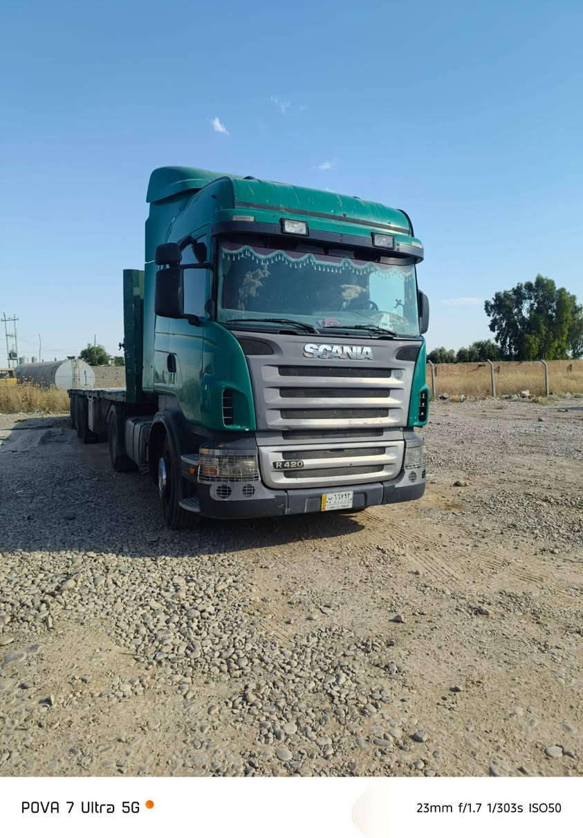 سلام عليكم سياره للبيع سكانيه 2006 رقم كركوك كير عادي عربانه فلات مربوطه 4محاور سعر 275بيه مجال ***********
