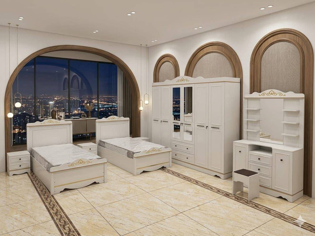 غرفة نوم نفر 
كنتور 6 باب
كنتور 4 باب 
كنتور 3 باب
سرير نفر خشب ا
ميز تواليت 
  كومدي    لحجز وستفسار خاص


**إذا كنت صاحب هذا الإعلان وتريد حذفه لأي سبب، رجاءا أرسل رسالة إلى الدعم الفني**