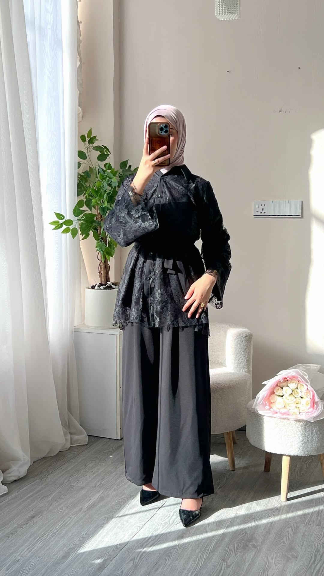 ⁨	⁨	⁨	⁨	⁨	⁨	إطلالة ناعمة وفخمة بنفس الوقت ✨🤍 
طقم بتصميم أنيق وتفاصيل دانتيل راقية يعطي لمسة أنوثة مميزة تناسب المناسبات والخروجات

#السعر 65 
#قياسات 38-40-42-44-46
#كيلوت خصر لاستيك 
متوفر الآن بعدد محدود 🌸⁩⁩⁩⁩⁩⁩


**إذا كنت صاحب هذا الإعلان وتريد حذفه لأي سبب، رجاءا أرسل رسالة إلى الدعم الفني**