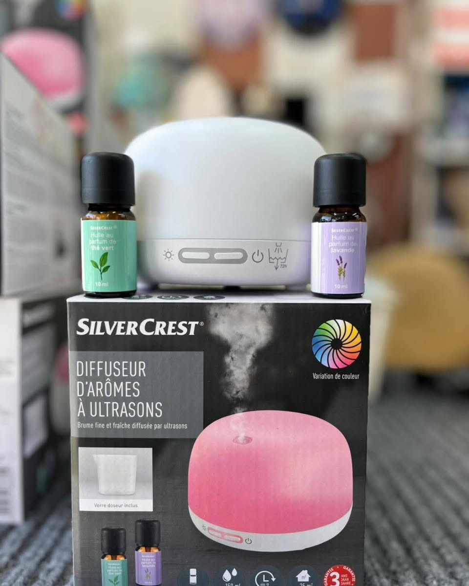 متوفر مبخره مائيه من 
شركه سلفر كرست الألمانيه   متوفر بنوعين حجم 
كبير وصغير 
مع معطر عدد 2 
عطر الاول اللافندر
عطر الثاني الشاي الاخضر
حجم خزان 150ML
للحجز والاستفسار مراسله الصفحه
تيك توك #بهاء_امزون
او عن طريق الواتس اب ***********
