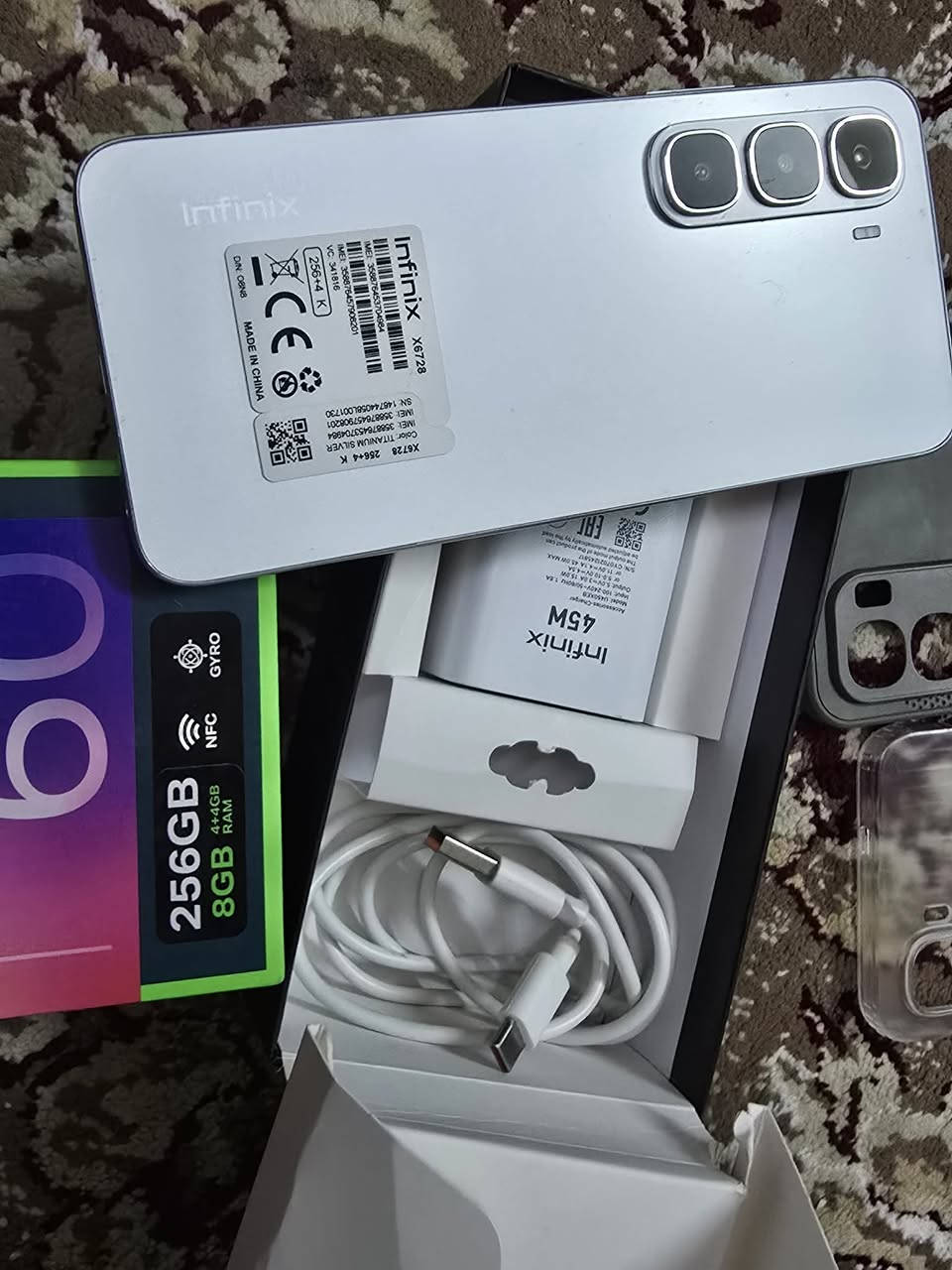 السلام عليكم ورحمه الله

انفنـــــــكس نـــوت 60 i

الــذااكراة 256

الـــرام (( 8 ))        وليس 4

الجهاز مستخدم أسبوع   

نظافة الجهاز % 100

السعر 160 الف قفل        سعر الجديد  210 الف

العنوان بغداد  

اتصال او واتساب   ***********
