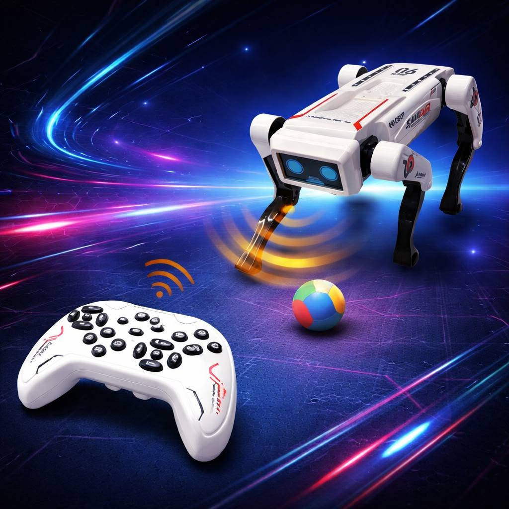 ونس  اطفالك  وسويلهم اجواء حلوة مع الكلب الروبوت التحكم عن بعد 

روبوت الكلب الذكي AI ROBOT – تحكم عن بُعد 2.4GHz مع أوامر صوتية

روبوت كلب تفاعلي يعمل بالتحكم عن بُعد بتقنية 2.4GHz، مصمم للحركة واللعب وتنفيذ أوامر متعددة مع إضاءة وموسيقى.

 • يعمل بتحكم عن بُعد بتردد 2.4GHz لسهولة التحكم بالحركات.
 
• يدعم الأوامر الصوتية (Voice Control) والتفاعل المباشر.
 
• مزود بخاصية البرمجة لتنفيذ الحركات حسب تسلسل الأوامر.
 
• حركات متعددة مثل: التقدم للأمام، الالتفاف، الجلوس، النهوض، والانحناء.
 
• يحتوي على موسيقى، رقصات ديناميكية، وإضاءة جذابة.
 
• يدعم وضع الدورية التلقائية (Auto Patrol) ووضع الاستعراض (Stunt).

 • ريموت كنترول 2.4GHz
 • تحكم صوتي
 • الفئة العمرية: 8 سنوات فأكثر
 • الروبوت: بطارية ليثيوم قابلة لإعادة الشحن 3.7V 
 • الريموت: 2 × بطارية AA 1.5V

الملحقات:
 • جهاز تحكم عن بُعد
 • بطارية ليثيوم قابلة لإعادة الشحن 3.7V
 • كابل شحن

السعر 50 ألف  التوصيل داخل بغداد 3 وخارج بغداد 5 للتواصل معنا على الرقم👈 ***********
