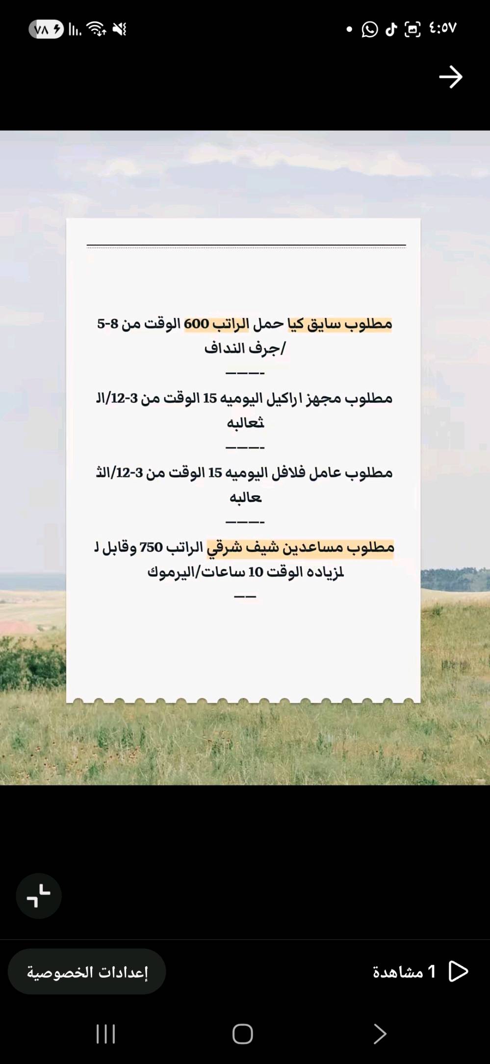 فرص عمل