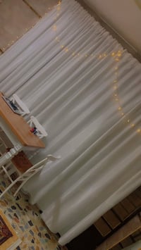 بردة تول مع بطانه بديل الحلق المخفي  جديدة استعمال قليل  العرض ٤ متر  ...