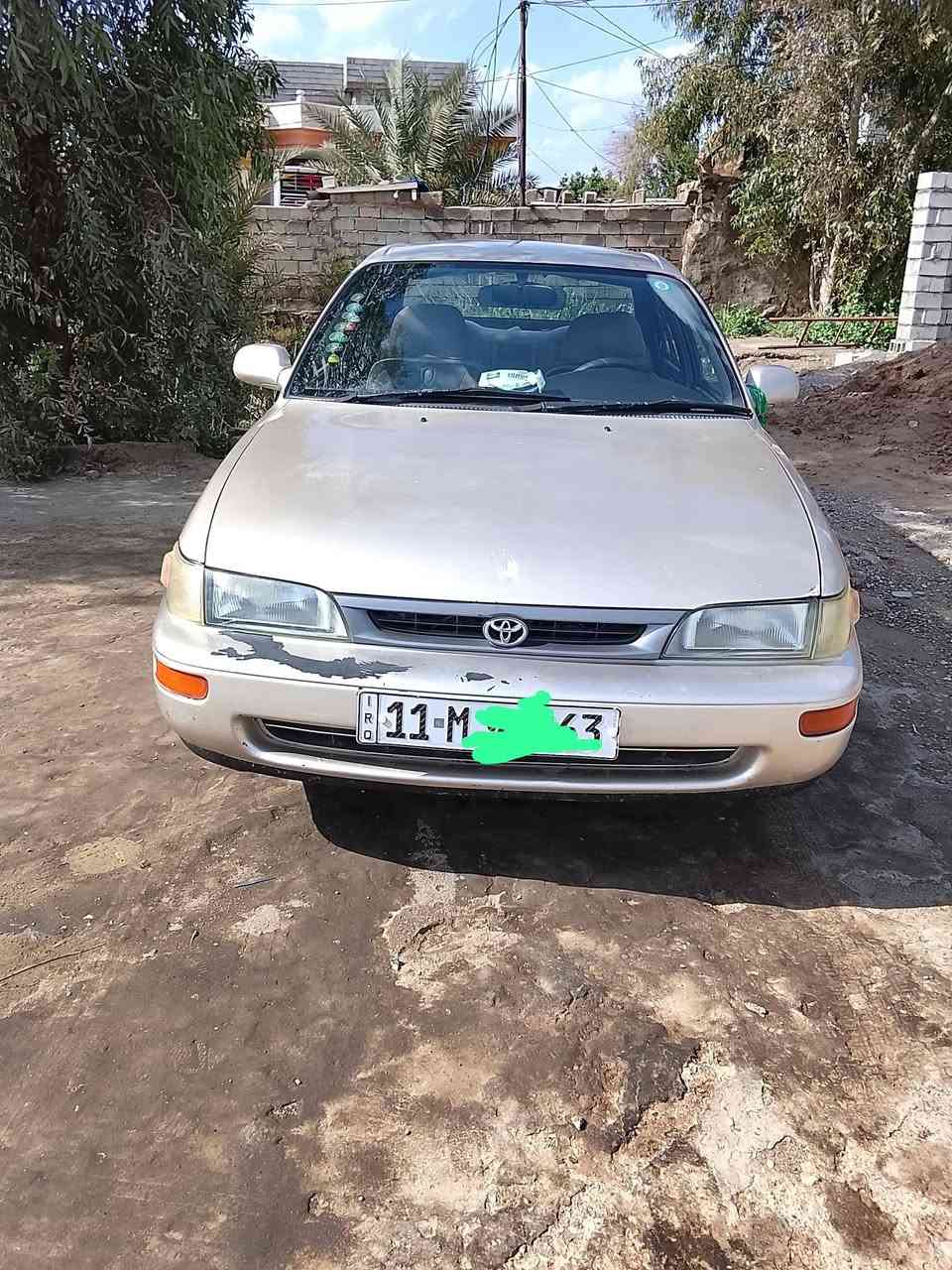 تيوتا كورلا 
موديل 1992
محور خليج 
مكفوله مثل ماواضح بل صوره 
تبريد شغال تدفئة شغال 
دوشمة الرضية 
كهربائيات شغالة 
كير مكينه مكفولات تراي وين ماتريد 
جام كهربائي 
سنتر لوك قفل عن بعد 
***********
رقم بغداد 
سنوية ابسمي مداور ثاني يوم 2030
ديالى شهربان
السعر 58
