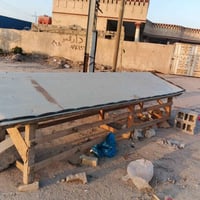 ميز مخضر • خشب قوي • طول ٤م