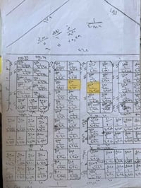 للبيع. قطعتين مربع 40 الف وحده مقابيل ثانيه طابو ملك صرف 40411 مساحه30...