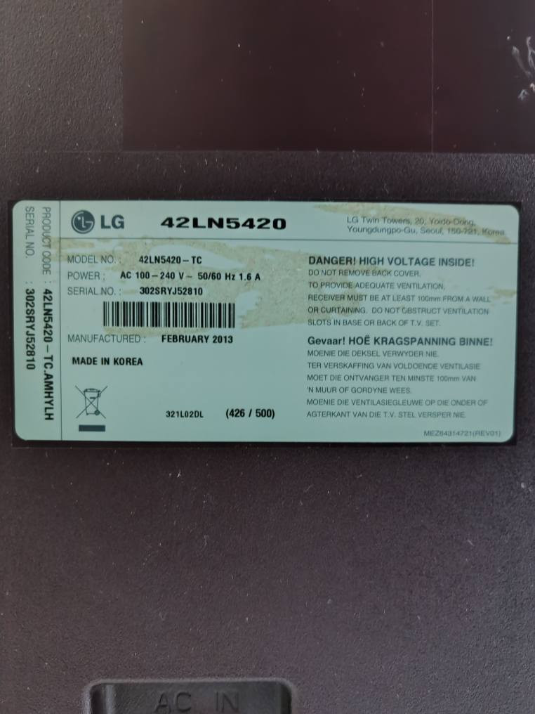 شاشة LG  نوع  LED  صنع كوري اصلي بدون نت.. حجم  ٤٢..شغل ممتاز صورة و الوان ممتازة واضحة مكفول من اي ضرر او عطل بغداد, العراق


**إذا كنت صاحب هذا الإعلان وتريد حذفه لأي سبب، رجاءا أرسل رسالة إلى الدعم الفني**