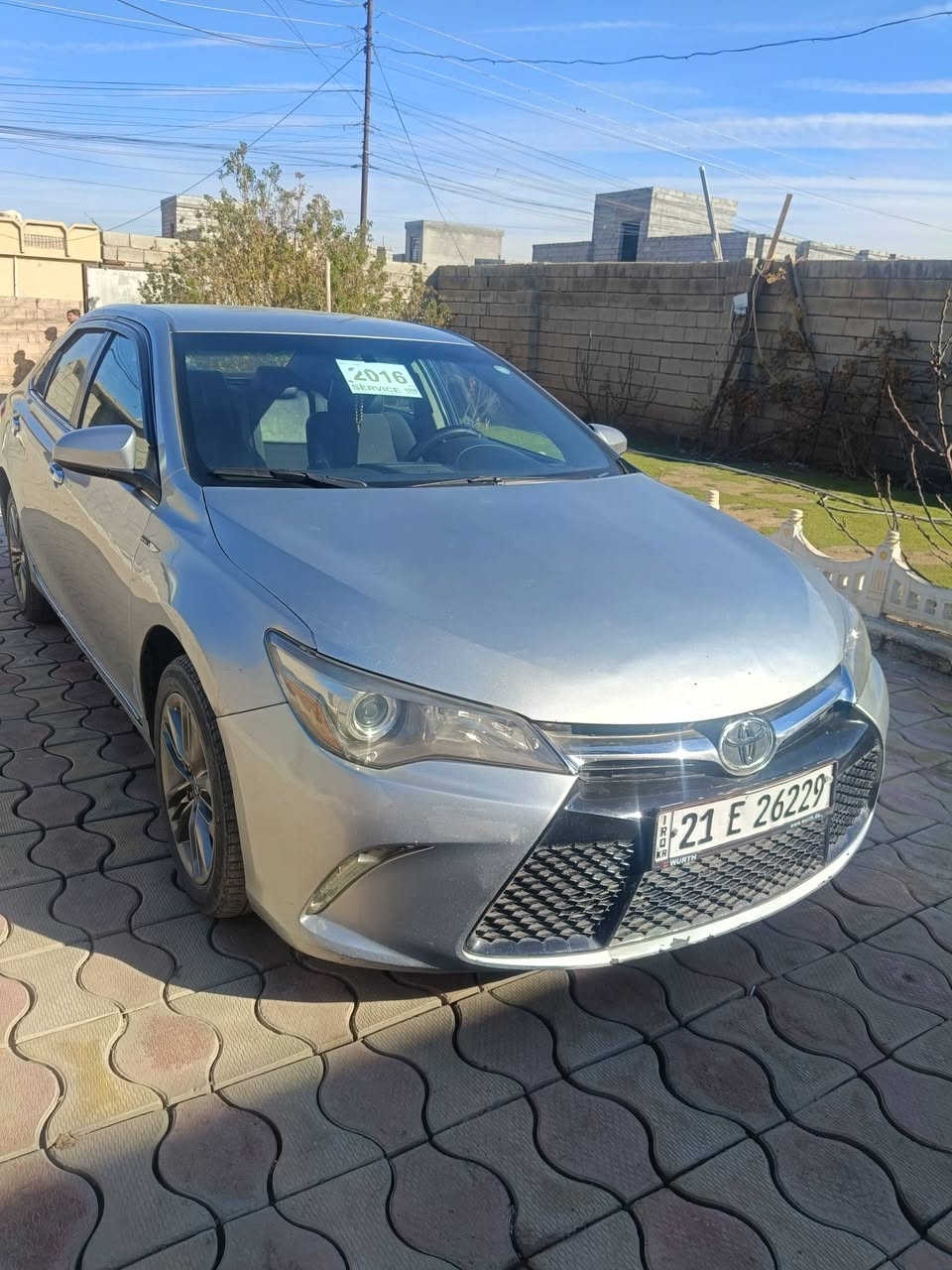 سلام عليكم
كامري للبيع ومروس حسب القناعه موديل 2016 سياره جديده رقم دولي وهزه جديد سياره بيه ضرر بونيد جاملغ بدون داخل محرك ما مفتوح سياره نظيفه تحويل مباشر 
سعر 145 بيها مجال
***********
