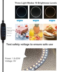 صندوق تصوير • إضاءة LED • خلفيات ٦/١٢