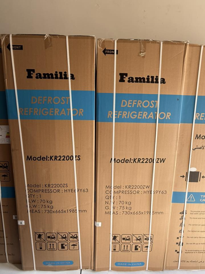 تم الوصول الاجهزه بانواعها من شركه الوادي
ثلاجه فأملي 22 قدم بكل الوانها 
غساله بكل احجام 8 كيلو و10 كيلو و12 و18 كليو 
وبضمان 2سنتين
المصلح عبداللطيف 
بأسعار نار 🔥 
الاستفسار مراسله صفحه 
او اتصال ***********
