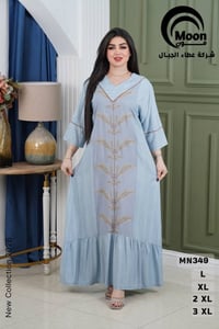 جلابية كشمير إيطالي • مقاسات L/XL/2XL • ألوان أوفوايت/سمائي/وردي