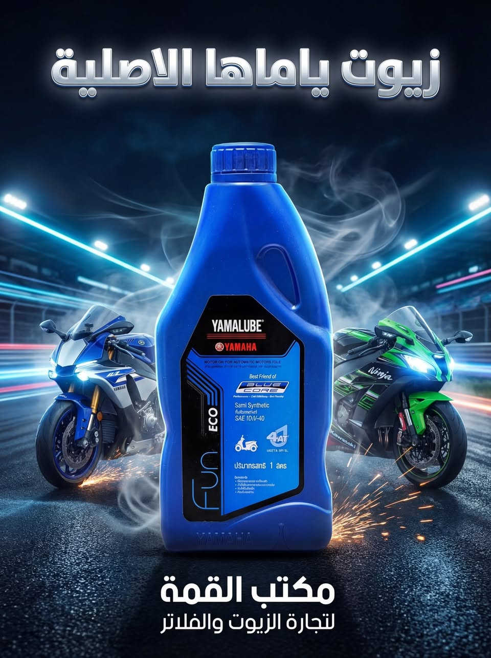 زيوت ياماها الأصلية 🏍️
أداء عالي وحماية مضمونة لمحركات الدراجات النارية.
اختر الجودة… واختر القوة مع يامالوب.

مكتب القمة لتجارة الزيوت والفلاتر
***********
