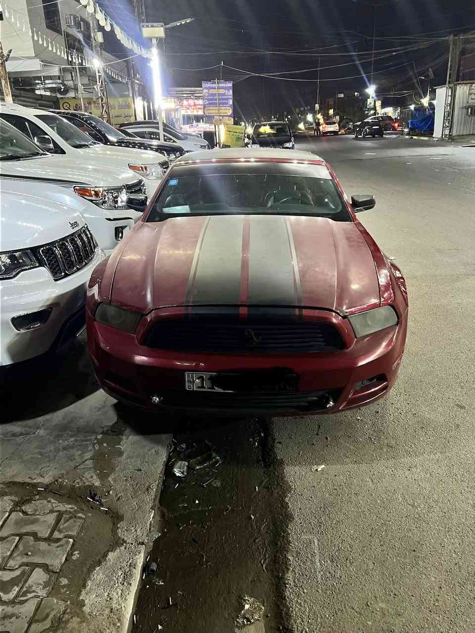 السلام عليكم سيارة موستنك للبيع 2013بيها بس بنيد مكاني الحسينية مال راشدية للاستفسار ع رقم ***********
