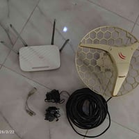 راوتر تبلنك للبيع كامل مع النانو ومع واير اصلي طويل شغال نضيف كامل مكم...