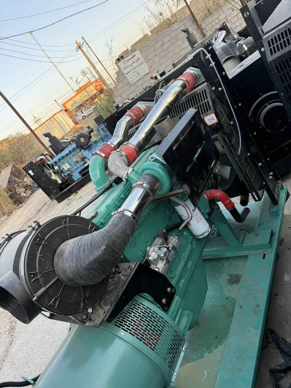 سلام عليكم تم وصول وجبت مولدات كمنزات زيرو ١١٤ ابلادي ٢٤ ولف انتر كلر بم كهربائي ٣٠٠ كيفي ٢٥٠ كيفي ٢٠٠ كيفي ابلادي لأصرف ولا بخار تشغيل جهاز برودكشن اتو نضام حمايه كامل عنوان بغداد رقم الها***********
