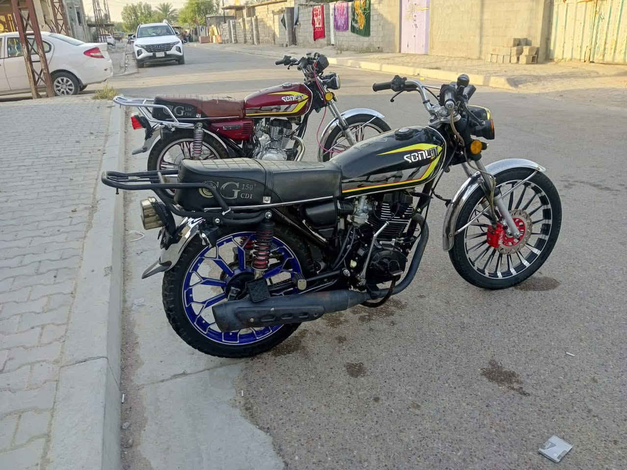 سلام عليكم دراجات عدد 3 مو شراي لا تعبني اقرء تفاصيل
حمره موديل 25 اول وحده سعرهه 575 بيهه مجال 
ثاني وحده سوده موديل 24 سعرهه 575 بيهه مجال 
ثالث وحده حمره موديل 23 سعرهه 550 بيهه مجال 
دراجات نضاف او مفولات تجي وتشوف بعينك اوراق كامله 
مكان محموديه لطيفيه شراي اتصل ***********بي واتساب 
*********** فقط اتصال
