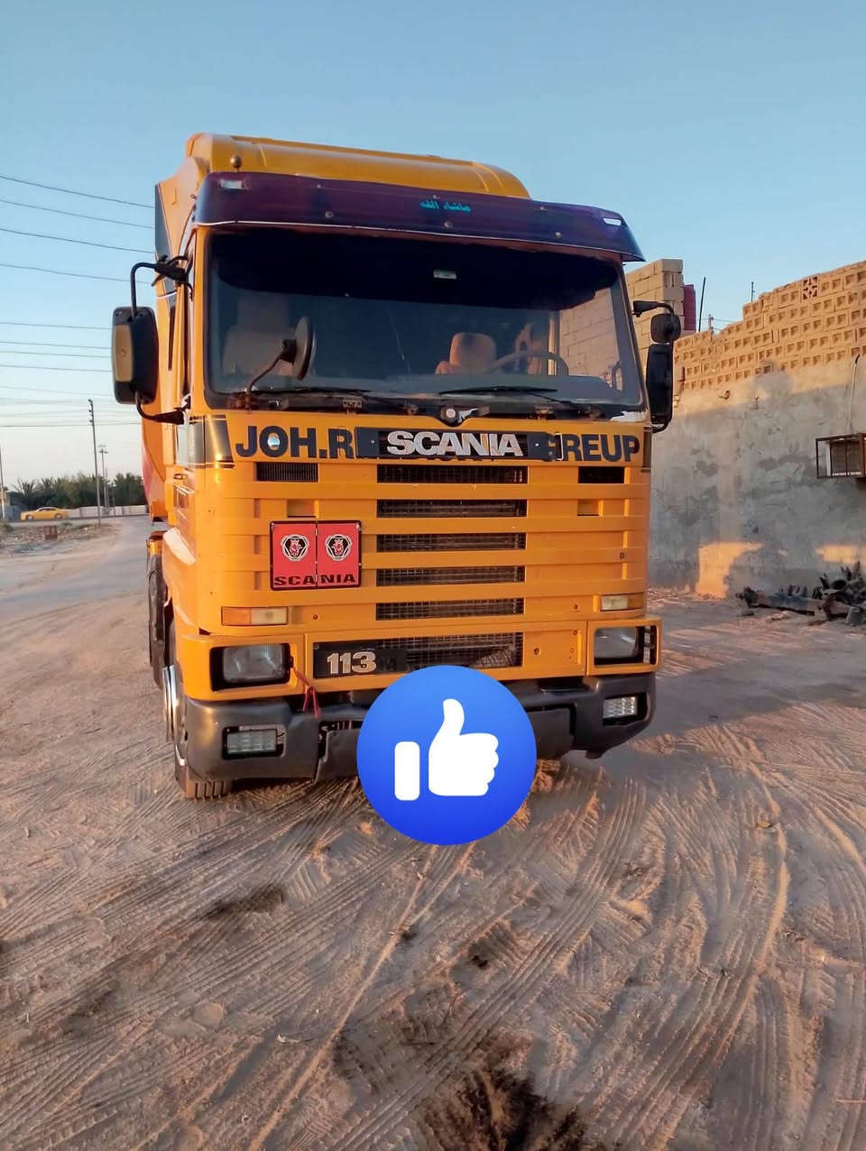 سلام عليكم... سكانيا 113مديل 1996 گير 4×4 صهريچ سحال مكينه فول نظافه سياره مفعله GPS مع شهاده تكييل.. رقم بصره.. تخم تاير  .. المكان بصرة قضاء الدير الاستفسار ‏‪***********‬‏

