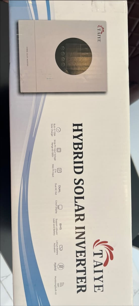 السلام عليكم 
متوفر انفيرتر ماركة تايا 6kw ,12kw 
Hybrid 
Ip 21 
نوعية ممتازه عن تجربة 
البيع جملة ومفرد واسعار مناسبة جدا 
واتساب *********** 
العنوان بغداد السيدية مجمع درة السيدية بالقرب من جامع شاكر العبود
