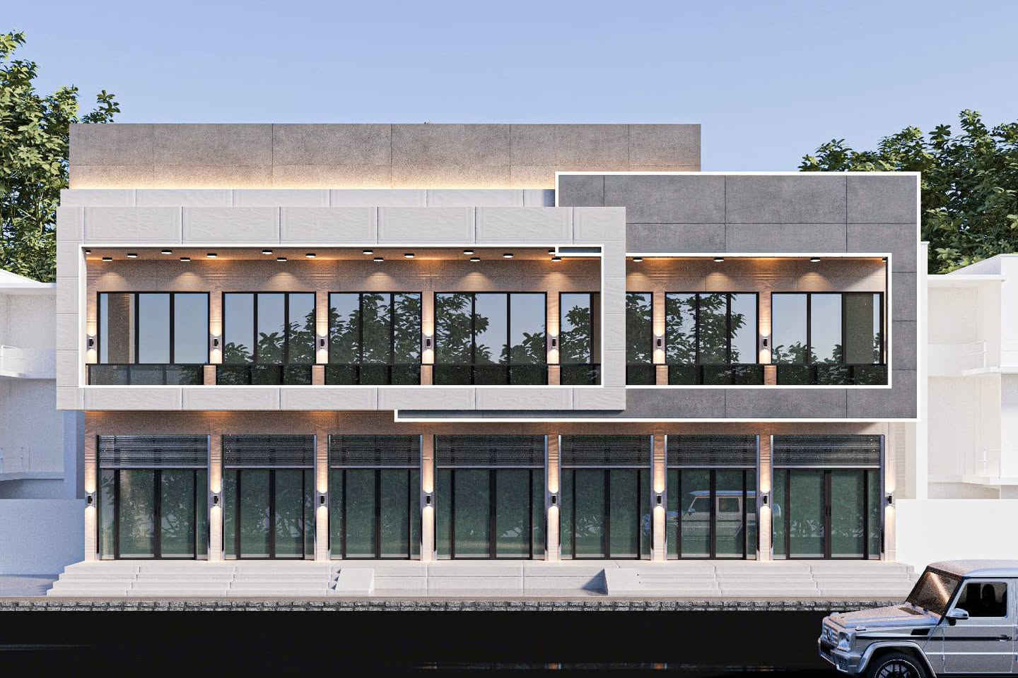 متابعينا الأعزاء نعرض لكم صور قبل وبعد تصميم وتنفيذ واجهة عمارة عرض 17 متر في محافظة النجف الاشرف اكساء بورسلاين مع زجاج كيرتن وول حسب طلب الزبون للاستفسار الاتصال على الرقم
***********
