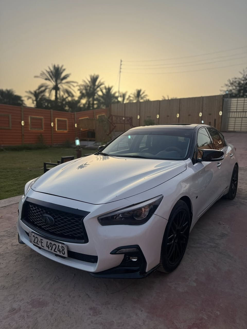 ‏Q50
‏‎موديل 2015 
تنفس طبيعي‎مكينه 3700 

فجوج ريمبو 
‏‎سيارة فول 

‏‎سلايد
‏‎شفتات ستيرين 
‏‎جلد
‏‎كراسي كهرباء 
‏‎سستم صوت 
‏‎لايتات زينون عالي وناصي 
‏‎عليها دعاميه مال ريد سبورت 2018 بدون صبغ مال تفصيخ 
‏‎دفيوز خلفي 
‏‎سبويلر كاربون فايبر اصلي ‏‎
‏‎مسويلها صيانه كامله 
‏‎من دهن كير ومكينه ودهن اكسل 
‏‎صدر كامل جديد حتى دبلات ودسكات جدد
‏‎وياله 19 وتايرات جدد انتاج 2025
‏‎بدون اي نقص 
***********‏‎
السعر 140 $‏‎
