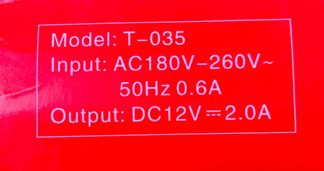 Ups  
Dc 12v = 2.0A
بۆ شاشە ستلایت خەتی انترنێت بەکاردێت شمشمل, السليمانية


**إذا كنت صاحب هذا الإعلان وتريد حذفه لأي سبب، رجاءا أرسل رسالة إلى الدعم الفني**