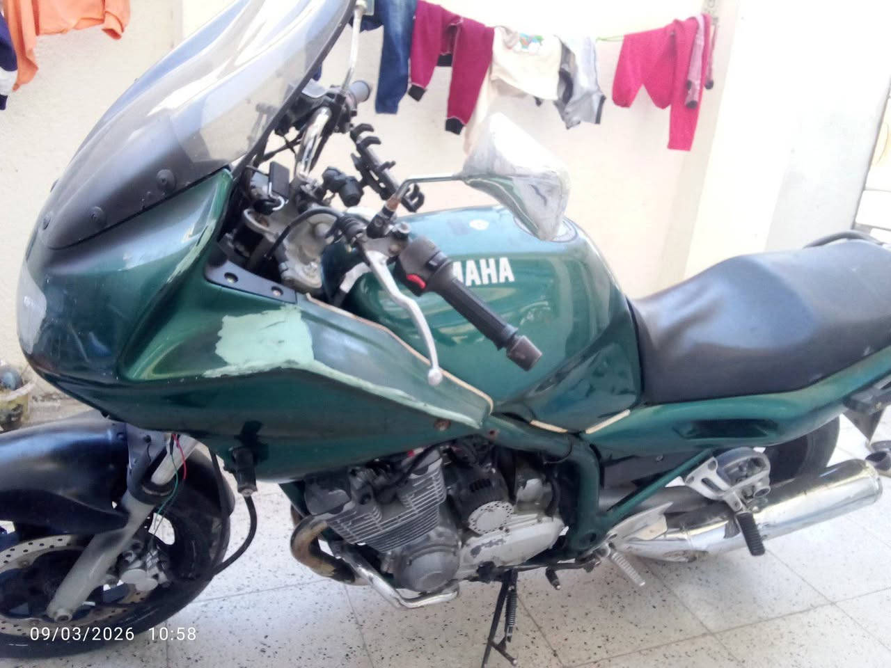 سلام عليكم 
بسبب الوعود الكاذبة 
يا اخي ليش تجي وتطي عربون وتروح وبعد متجي ع دراجه 
ياماها محرك وكير وكلجات ودبلات بلاد مامفتوحات 
المكينه مكفوله 
نكره سلف جيب الف فيتر وفحص 
بدون ارقام 
فقط مكاتبه مونفيس وكمرك 
بغداد الحريه ***********
