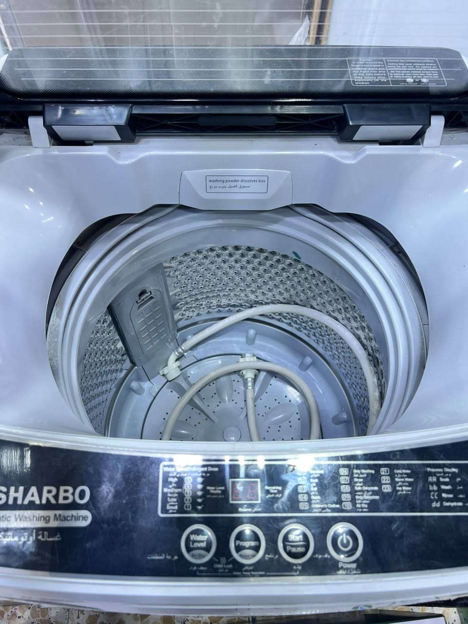 غساله فوال وتماتيك *********** نوعيه شارب ضمان بالماطور عشر سنوات
