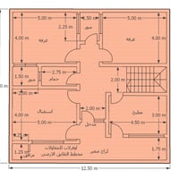 تصميم ثلاث نماذج لمساحة 150 م ( 12.50 الواجهة ×12 م النزال ) بيت الاخ ...