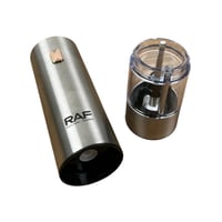 ✨🧂 نكهة مثالية بلمسة زر!  مطحنة التوابل الكهربائية RAF R.7141 تشغيل بي...
