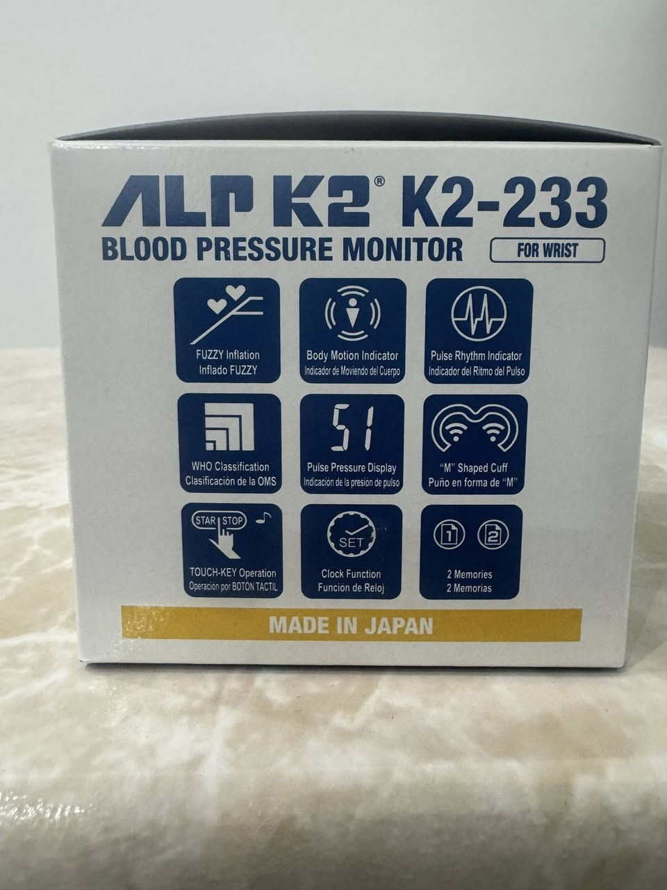 سلام عليكم
جهاز قياس ضغط ياباني اصلي وكيل من شركة ALP k2
مشهورة اصلية 
وهذا بيج مالته https://alpk2.jp/en/product/no-k2-233/
موديل k2-233
سعر 60 ألف مع توصيل 
يوجد لدينا جملة


**إذا كنت صاحب هذا الإعلان وتريد حذفه لأي سبب، رجاءا أرسل رسالة إلى الدعم الفني**