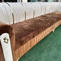 صالون زاوية L • 10 مقاعد • قماش تركي