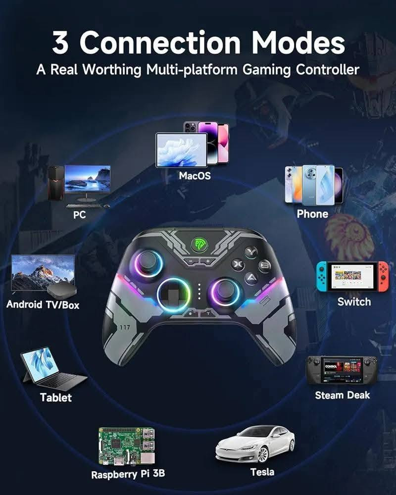 جوستك وايرلس easy SMX X15 🫡🔥
متوافق مع 

PC ✅ windows ✅ Steam deck ✅ Android ✅ ios ✅ Android TV ✅ 

3 مودات للربط وايرلس - بلوتوث - واير  ✅

گير hall effect ✅

أضائه RGB ب7 الوان وبعدة مودات ✅ 

ازرار خلفيه قابله للتخصيص ✅ 

شحن يدوم اكثر من 20 ساعه ✅ 

السعر 30 الف فقط 🫡🔥 

توصيل جميع محافظات العراق 5 الاف 🚙🚗 

للأستفسار والحجز التواصل واتساب 📞 

***********

عنوان المركز : بغداد الحريه الثانيه شارع الحريه الثانيه قرب مكتبه الكراون مقابل صيدليه العنفوان مركز شمس للموبايل
