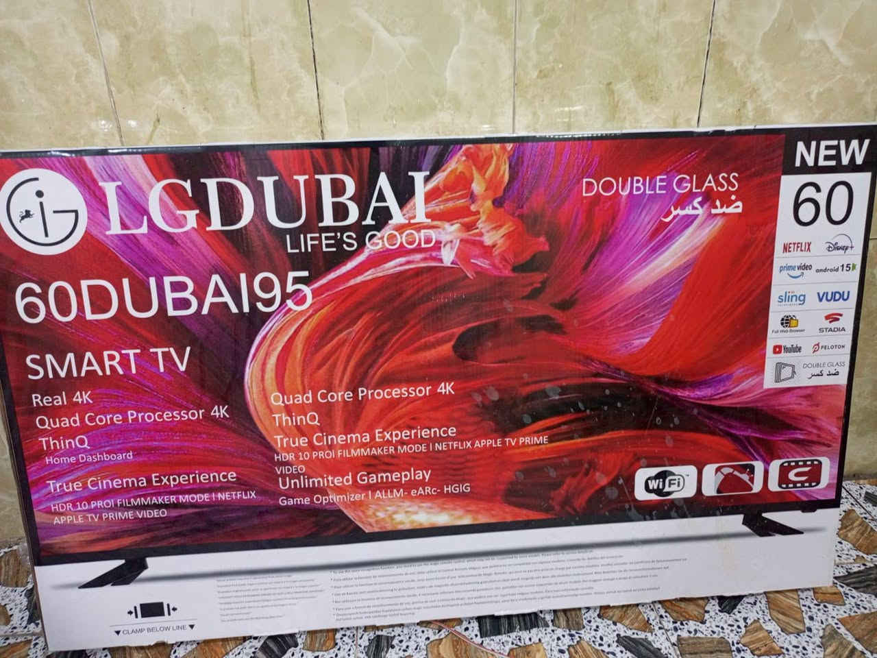 بلازمه ماركه LG DUBAI
حجم 60
مستخدمه شهر واحد انترنت سمارت ضد الكسر يوتيوب سينمانا نت فليكس سوق بلي كل البرامج بيهه دقه 4K 
السعر 350 مكاني حسينيه الراشديه‏‪***********‬‏
