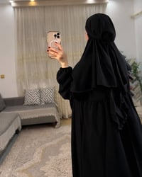 زي شرعي • قماش سندريلا • فري سايز ٦٠-٩٠