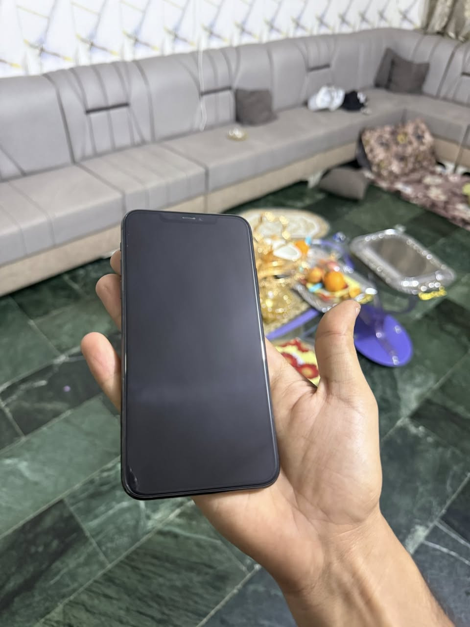 ايفون‏ 11 برو ماكس ( وتر بروڤ )
شرط تنفخ بي ميعبر هوه وتفحص وين متريد 
جهاز نضافته 100%
ذاكره 256
بطاريه 82
فيس ايدي صوت اتصال كلشي شغال 
سعر 375 بي مجال كلش قليل 
مكاني ࢪمادي تأميم
اتصال فقط 
***********
