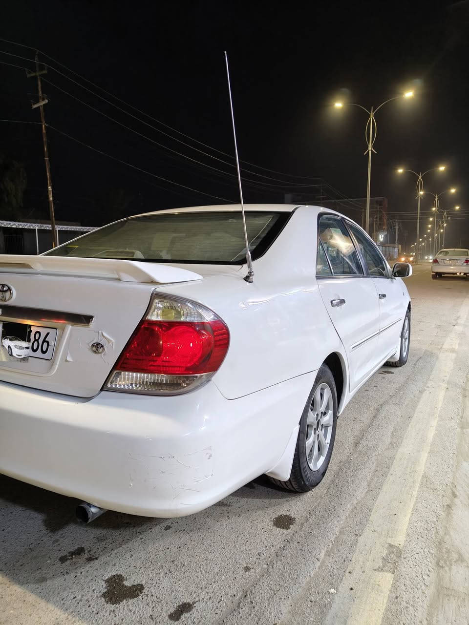 تويوتا كامري
موديل 2005
وارد خليجي 
محرك 4 سلندر 
گير ومحرك شرط 
رقم دهوك تحويل مباشر 
مكفولة من الصبغ عدا دوسة عكس السايق اثر شخط وبارد بالجاملغ الأمامي 
السيارة جاهزة مال جناي
السعر 113 وبيها مجال بسيط 
للأتصال ***********
