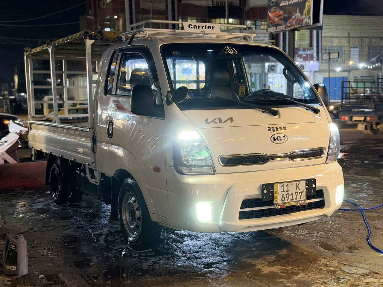 ‏سلام عليكم كيا حمل للبيع موديل 17 كفالة ما عدا بس البنين مفتوح ومقاعد ينه بلادي مكينة كفالة تبريد ثلج مكان بغداد مدينة الصدر 145 وبيهامجال بسيط حق الجيه مسكر ***********
