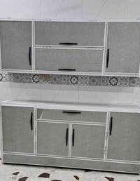 كاونتر المنيوم ٤ قطع  كاونتر ٤ ابواب و مجر  ملحق  كاونتر تحت السنك ٤ ا...