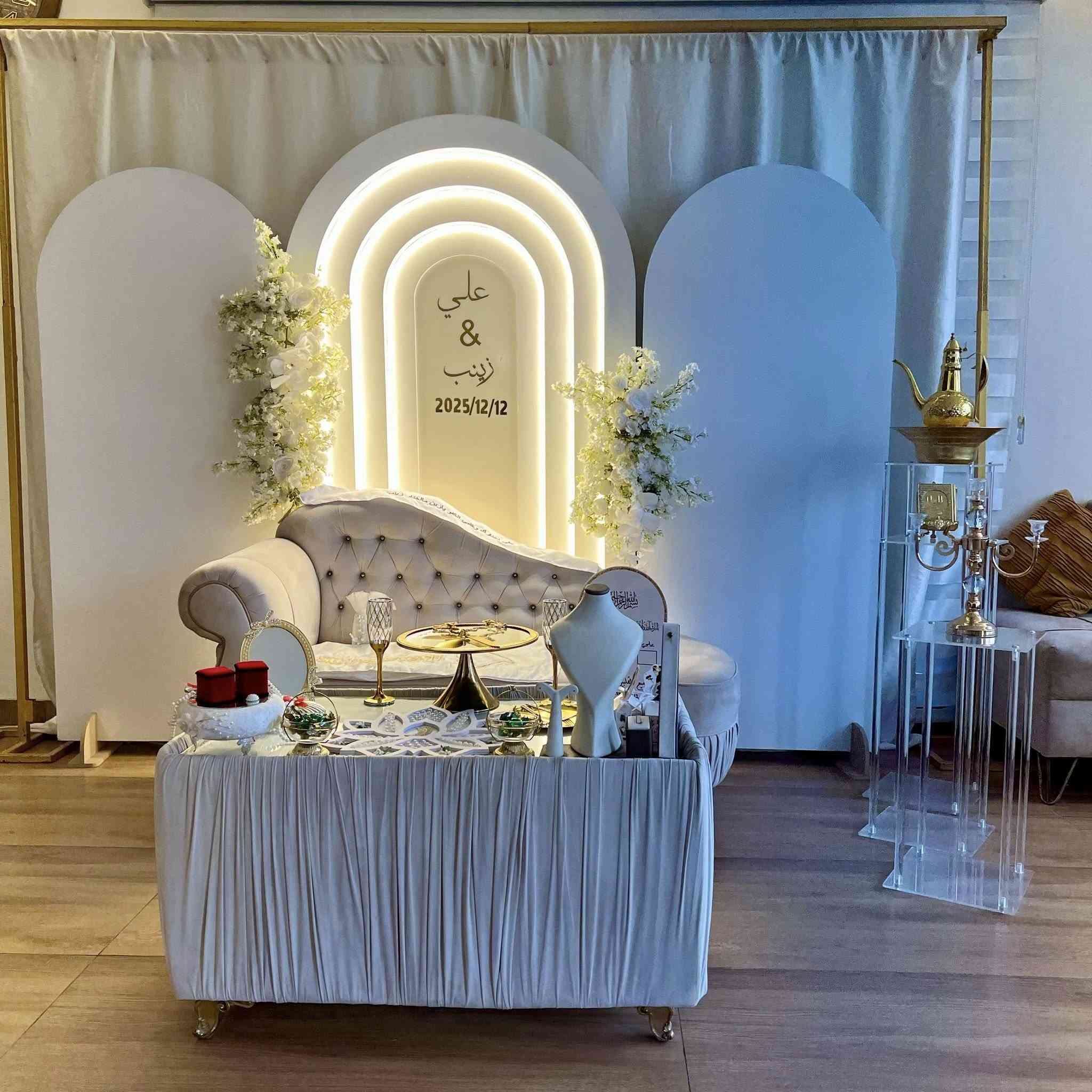 السلام عليكم 🫡
العروض ويانة متخلص احجز ولتخلي العرض يفوتك تخفيض على جميع الكوشات بأنسب الاسعار 😍
📢📢انفتحت الحجوزات  اسعار تنافسية جداً 📢📢
#اعمالنا #كوشاتنا.... 
ويا كوشات روز للمناسبات والأعراس. ابد لتحيرين عروستنه ❤️
1- تأجير كوشات مناسبات ( خطوبة - حنة - عرس ) 
2- جادر الخطوبة (الخيمة)
3- تأجير كراسي ملكية
4- تأجير طبلات ملكية
5- تأجير كراسي عادية
6- تأجير دي جي
7- طاوليات طعام

للحجز والأستفسار مراسلة الخاص او 
*********** اتصال + واتساب
اتصال ‏‪ ***********‬‏
داخل بغداد فقط 🤍
