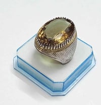 خاتم حجر السترين اصلي فضه 925 صياغه البحرين يدويه ثقيل القياس 23 السعر...