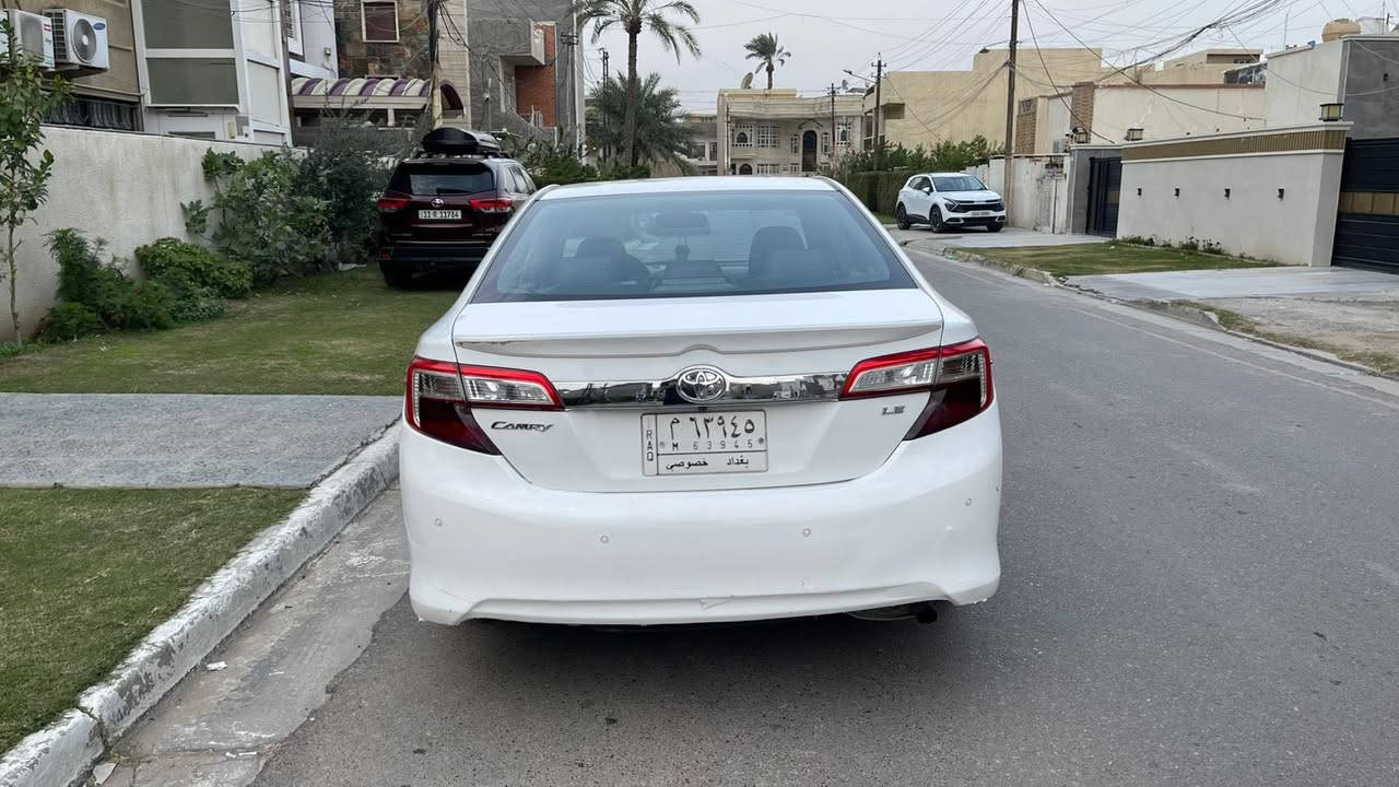 كامري 2012
وارد امريكي كلين
ماشيه118مايل
مواصفات Leقطعتين تبريد تحكم ستيرن حساسات شاشه كبيره 
بيها بارد اربع اصابع بلجاملغ الخلفي
***********بغداد حي الجامعه
رايدها 145بيها مجال
