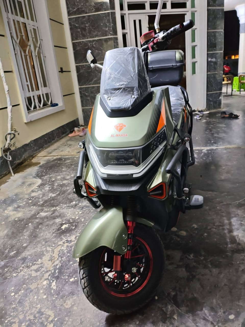 ،
سلام عليكم دراجه سكنس
ماسه نضيف  اخو جديد او كلشي عله فحص
سعره675 او بيه مجال بصيط
رقم ***********
